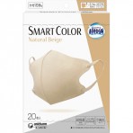 유니참 초쾌적 SMART COLOR 마스크 내추럴 베이지 일반 사이즈 20매입
