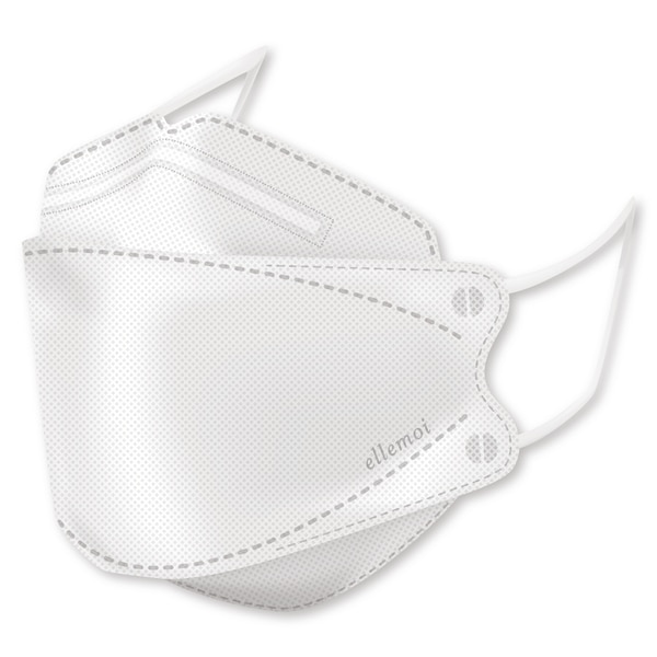 엘모아 3D 마스크 화이트 24매입 (개별 포장)