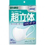 유니참 초쾌적 마스크 초입체 라이트 스탠다드 타입 대형 30매입
