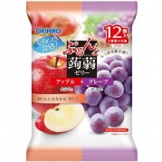 오리히로 곤약젤리 파우치 애플+그레이프 20g×12개입