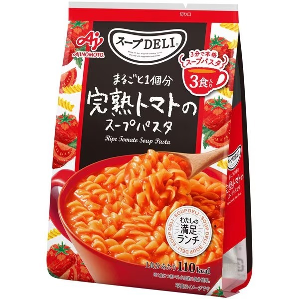 아지노모토 스프델리 완숙 토마토 1개 분량 수프 파스타 3식입